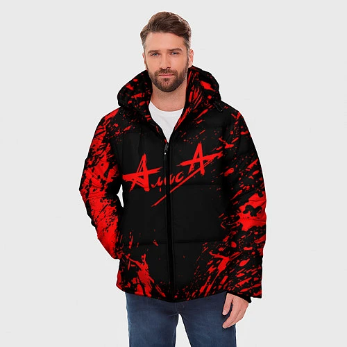 Мужская зимняя куртка АлисА / 3D-Черный – фото 3