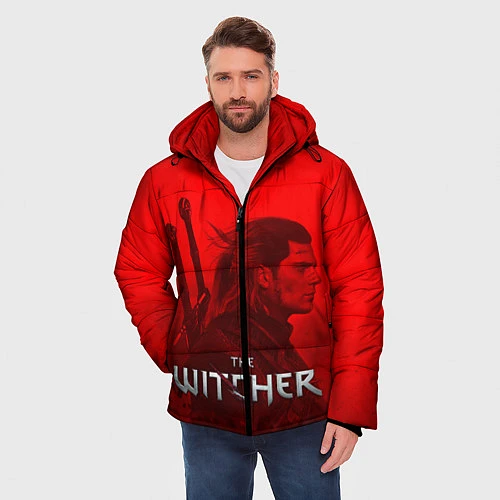 Мужская зимняя куртка THE WITCHER / 3D-Черный – фото 3