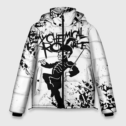 Мужская зимняя куртка My Chemical Romance / 3D-Светло-серый – фото 1