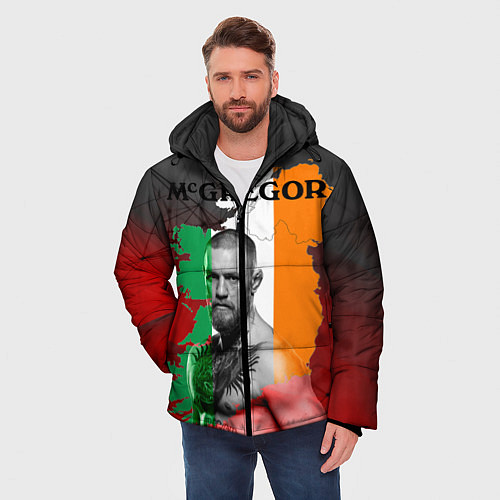 Мужская зимняя куртка Конор / 3D-Черный – фото 3