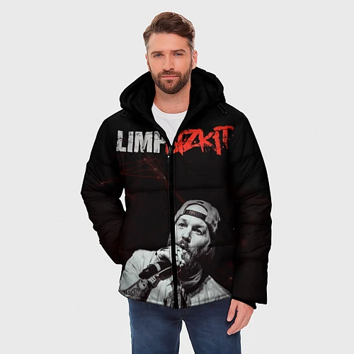 Мужская зимняя куртка Limp Bizkit / 3D-Светло-серый – фото 3