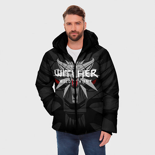 Мужская зимняя куртка ВЕДЬМАК / 3D-Светло-серый – фото 3