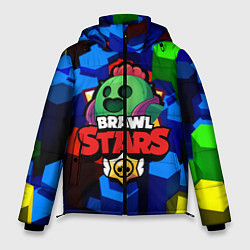 Куртка зимняя мужская BRAWL STARS SPIKE, цвет: 3D-красный