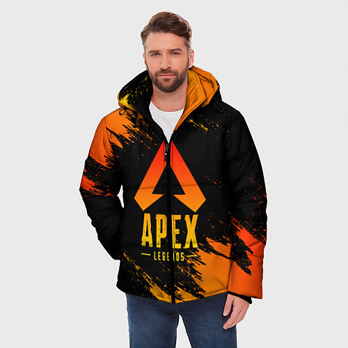 Мужская зимняя куртка APEX LEGENDS / 3D-Черный – фото 3