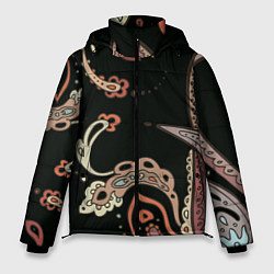 Куртка зимняя мужская Расписной узор, цвет: 3D-красный