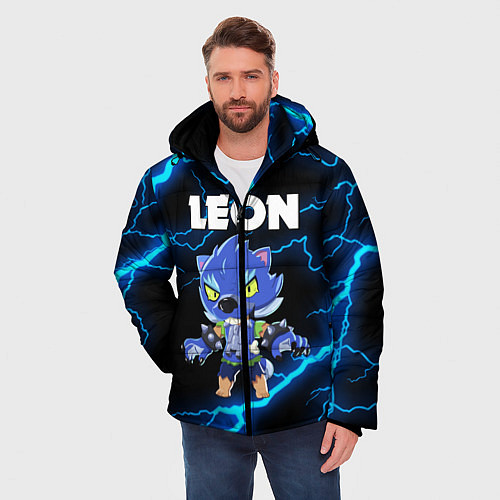 Мужская зимняя куртка BRAWL STARS LEON / 3D-Черный – фото 3