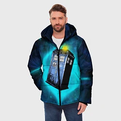 Куртка зимняя мужская Doctor Who, цвет: 3D-черный — фото 2