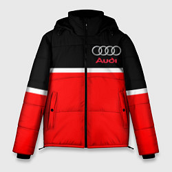 Куртка зимняя мужская AUDI SPORT, цвет: 3D-красный
