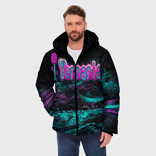 Мужская зимняя куртка Terraria / 3D-Черный – фото 3