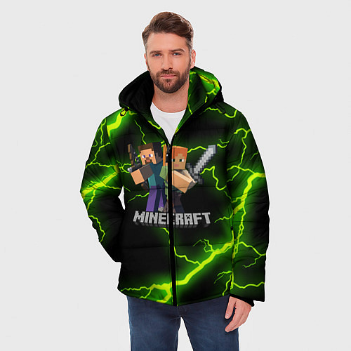 Мужская зимняя куртка MINECRAFT / 3D-Черный – фото 3