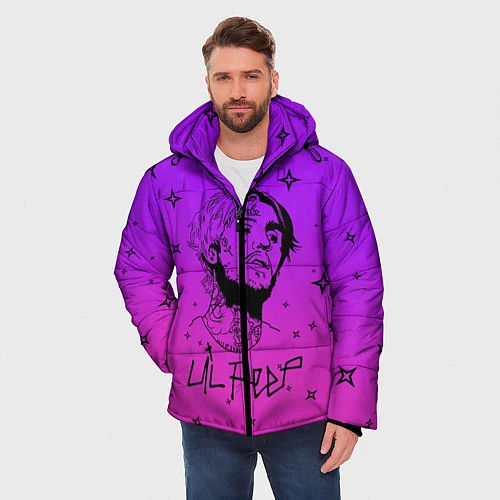 Мужская зимняя куртка LIL PEEP / 3D-Черный – фото 3