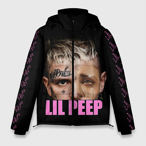 Мужская зимняя куртка Lil Peep / 3D-Красный – фото 1