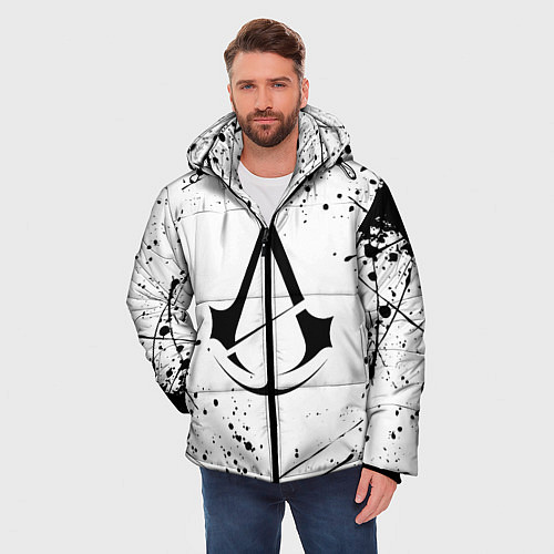 Мужская зимняя куртка ASSASSINS CREED / 3D-Черный – фото 3