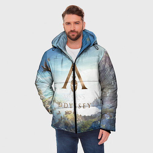 Мужская зимняя куртка Oddysey / 3D-Черный – фото 3