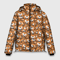 Куртка зимняя мужская Попки Корги, цвет: 3D-черный