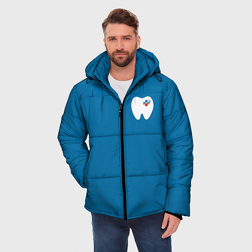 Мужская зимняя куртка Стоматолог / 3D-Черный – фото 3