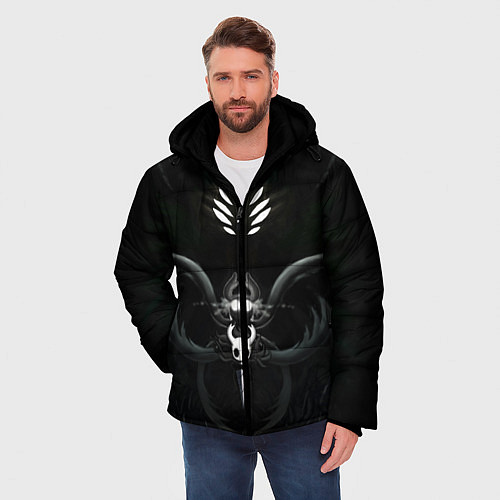 Мужская зимняя куртка Hollow Knight / 3D-Черный – фото 3
