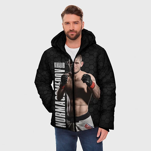 Мужская зимняя куртка Хабиб Нурмагомедов / 3D-Черный – фото 3