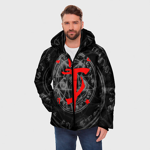 Мужская зимняя куртка DOOM / 3D-Черный – фото 3