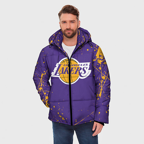 Мужская зимняя куртка LA LAKERS / 3D-Красный – фото 3