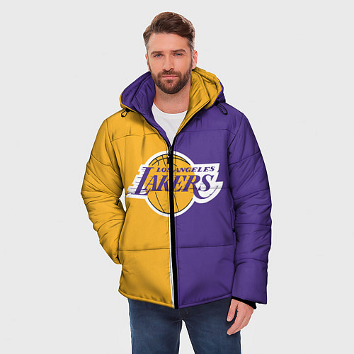 Мужская зимняя куртка LA LAKERS / 3D-Красный – фото 3