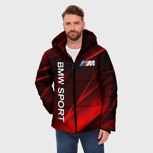 Мужская зимняя куртка BMW БМВ Z / 3D-Черный – фото 3