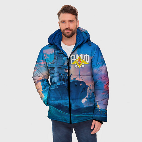 Мужская зимняя куртка ВМФ / 3D-Черный – фото 3