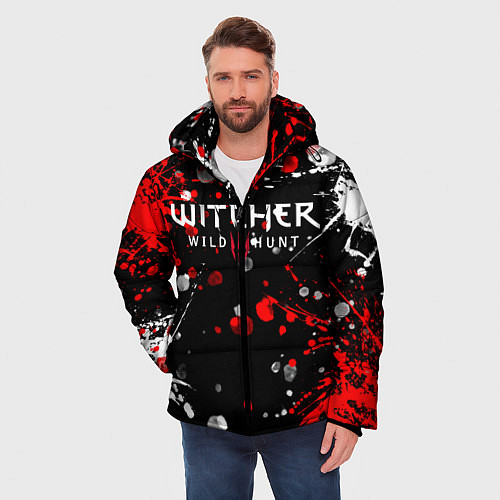 Мужская зимняя куртка THE WITCHER / 3D-Черный – фото 3