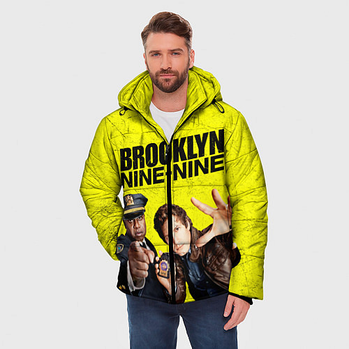 Мужская зимняя куртка Brooklyn Nine-Nine / 3D-Черный – фото 3