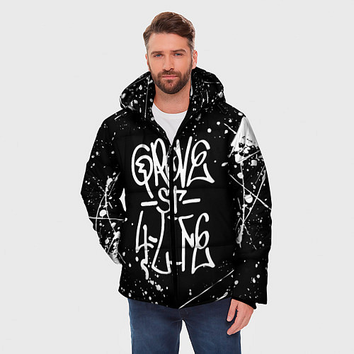 Мужская зимняя куртка GROVE STREET GTA / 3D-Черный – фото 3