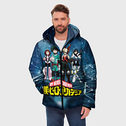 Куртка зимняя мужская Моя геройская академия, цвет: 3D-светло-серый — фото 2
