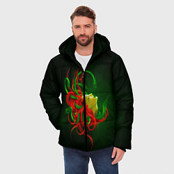 Куртка зимняя мужская Медуза Горгона, цвет: 3D-черный — фото 2
