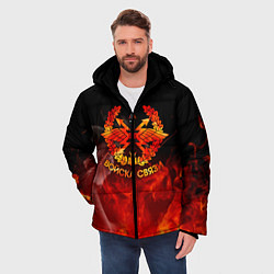 Куртка зимняя мужская Войска связи, цвет: 3D-красный — фото 2