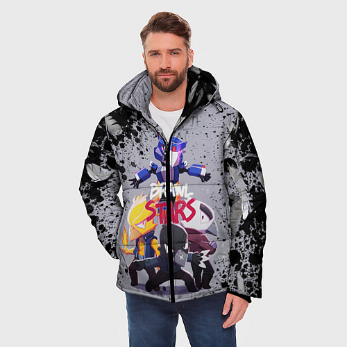 Мужская зимняя куртка Brawl Stars CROW / 3D-Черный – фото 3