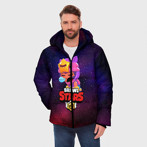 Мужская зимняя куртка BRAWL STARS SANDY / 3D-Черный – фото 3