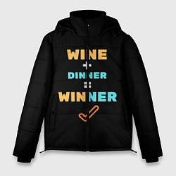 Куртка зимняя мужская Вино плюс ужин, цвет: 3D-черный
