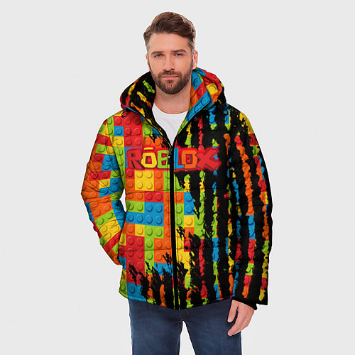 Мужская зимняя куртка Roblox / 3D-Светло-серый – фото 3