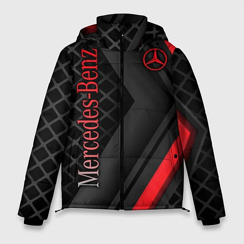Мужская зимняя куртка Mercedes-Benz / 3D-Красный – фото 1