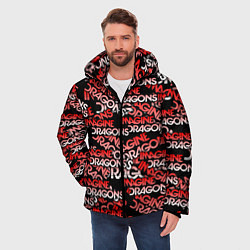 Куртка зимняя мужская Imagine Dragons, цвет: 3D-черный — фото 2