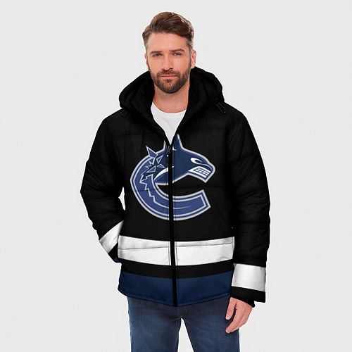 Мужская зимняя куртка Vancouver Canucks / 3D-Черный – фото 3