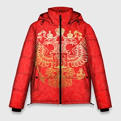 Куртка зимняя мужская Герб, цвет: 3D-черный