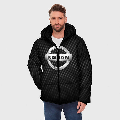 Мужская зимняя куртка NISSAN / 3D-Черный – фото 3