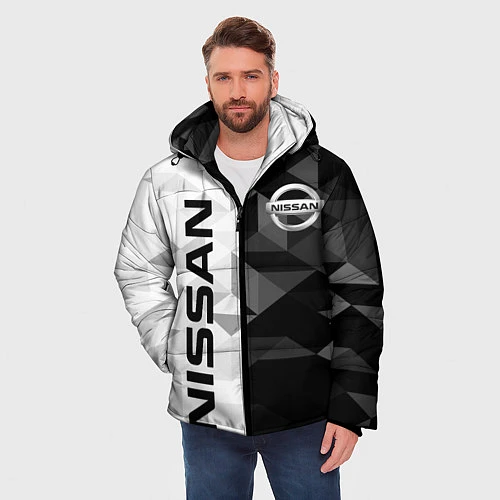 Мужская зимняя куртка NISSAN / 3D-Светло-серый – фото 3