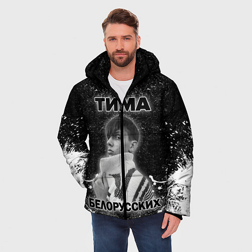 Мужская зимняя куртка Тима Белорусских / 3D-Черный – фото 3