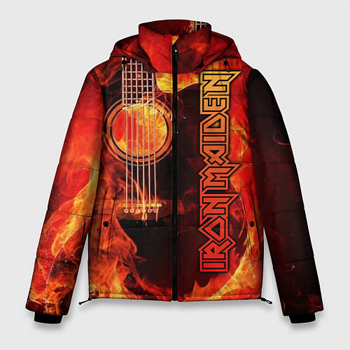 Мужская зимняя куртка Iron Maiden / 3D-Красный – фото 1