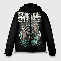 Куртка зимняя мужская Suicide silence, цвет: 3D-красный