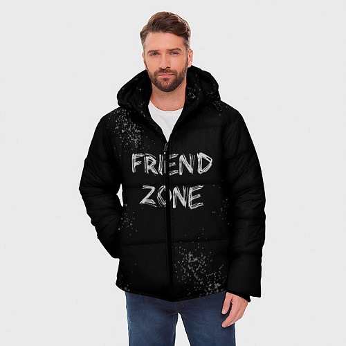 Мужская зимняя куртка FRIEND ZONE / 3D-Черный – фото 3