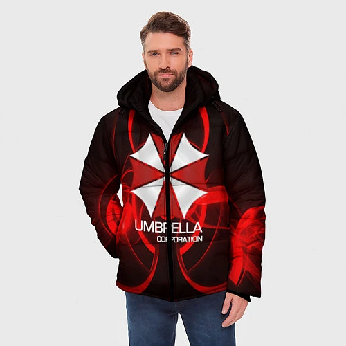 Мужская зимняя куртка Umbrella Corp / 3D-Красный – фото 3