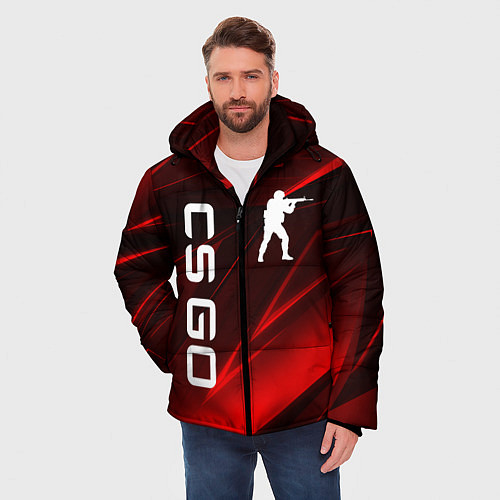 Мужская зимняя куртка CS GO / 3D-Черный – фото 3