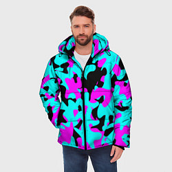 Куртка зимняя мужская Modern Camouflage, цвет: 3D-черный — фото 2